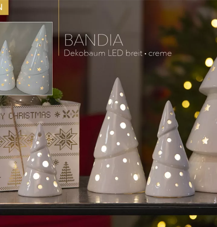 Weihnachtsbaum Bandia creme, Tiziano Keramik, Dekoartikel Online und