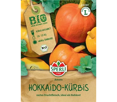 BIO Hokkaido-Kürbis, Herzform, F1