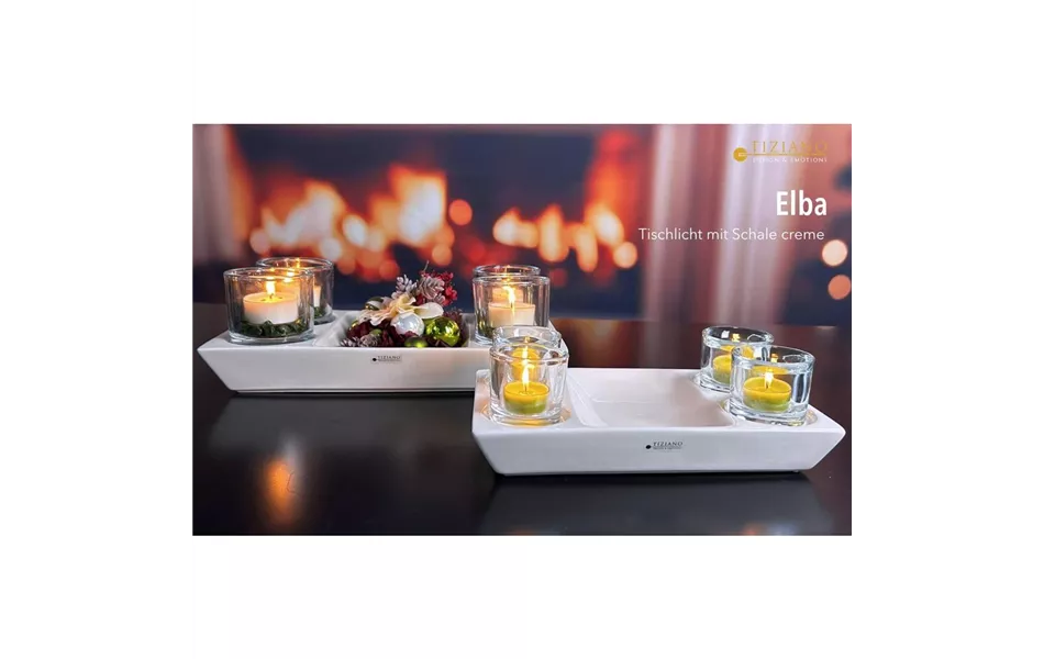 Adventlicht Elba eckig creme Adventlicht Elba eckig creme