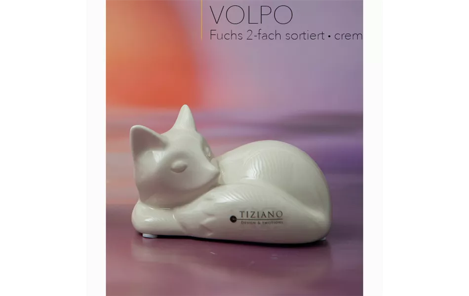 Fuchs Volpo liegend creme Fuchs Volpo liegend creme