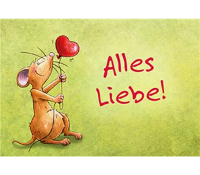 Alles Liebe - Mini-Karte