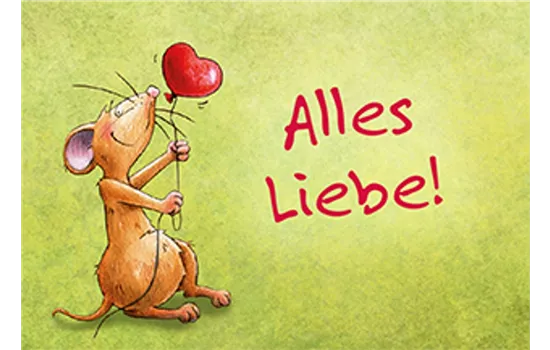 Alles Liebe - Mini-Karte