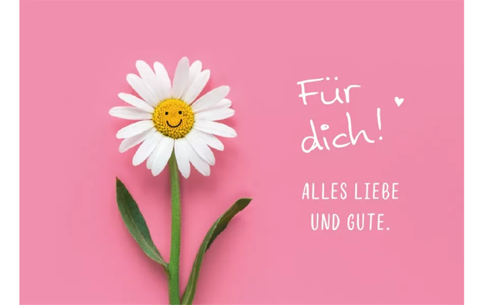 Für Dich Alles Liebe und Gute - Mini-Karte