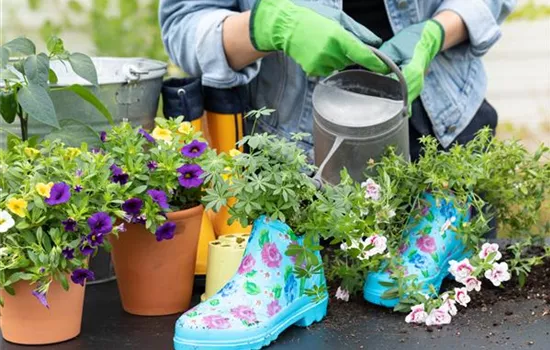 Auf den Schuh gekommen – Upcycling mit Gummistiefeln