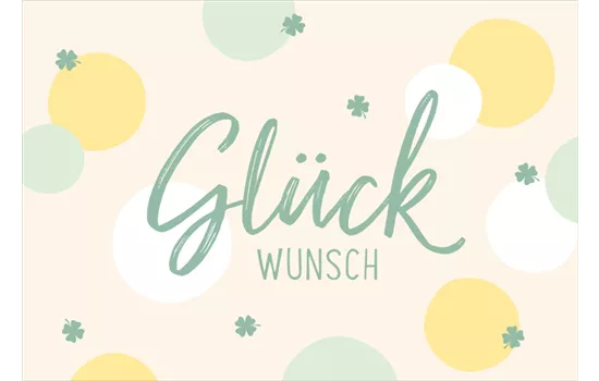 Glückwunsch - Mini-Karte