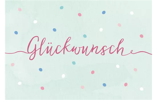 Glückwunsch - Mini-Karte