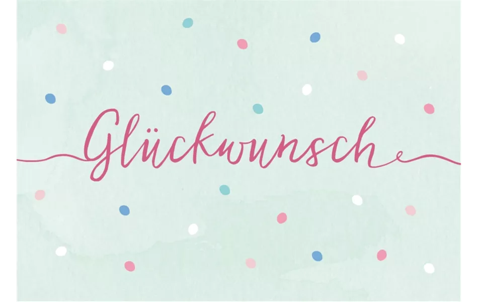 Glückwunsch - Mini-Karte