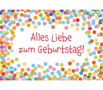 Alles Liebe zum Geburtstag! - Mini-Karte