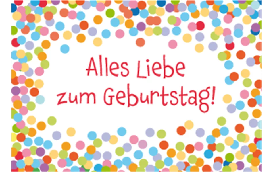 Alles Liebe zum Geburtstag! - Mini-Karte