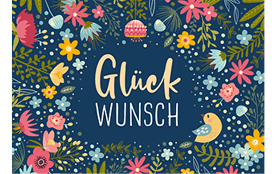 Glückwunsch - Mini-Karte