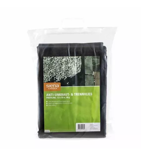 Siena Garden Anti-Unkrautvlies 1,5x10m, 100g schwarz