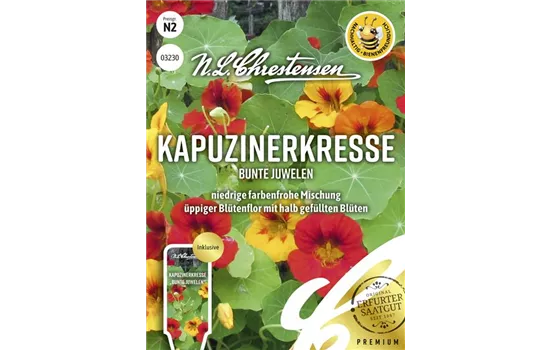 Kapuzinerkressesamen 'Bunte Juwelen'