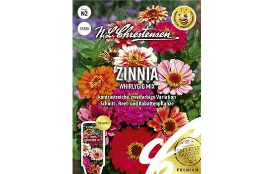 Zinniensamen 'Whirlygig'