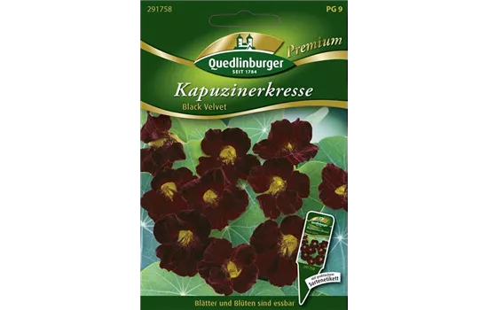 Kapuzinerkressesamen 'Black Velvet'