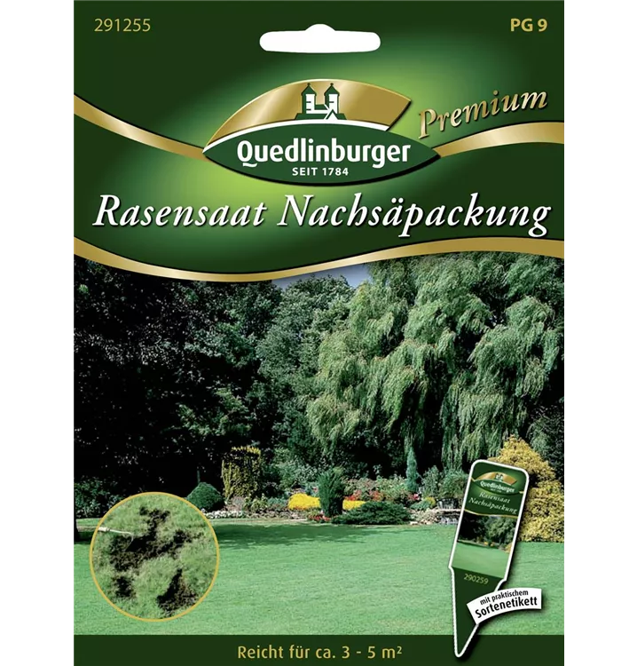 Nachsäpackung Rasen