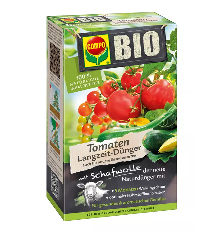 Compo BIO Tomaten Langzeit-Dünger mit Schafwolle 