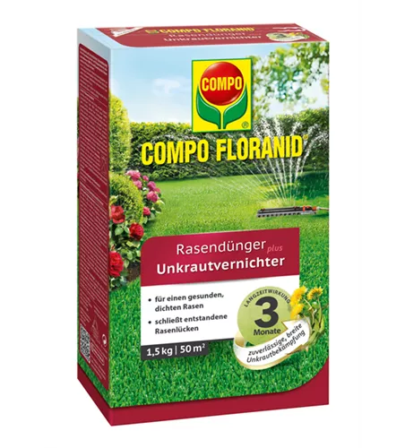 Compo FLORANID Rasendünger plus Unkrautvernichter 