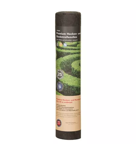 Premium Heckenvlies 0,5x25 m 90 g/m² dunkelgrau