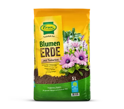 frux Blumenerde mit Naturton