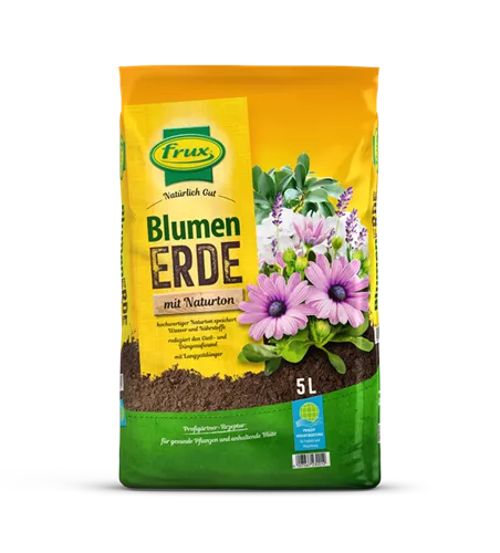 frux Blumenerde mit Naturton