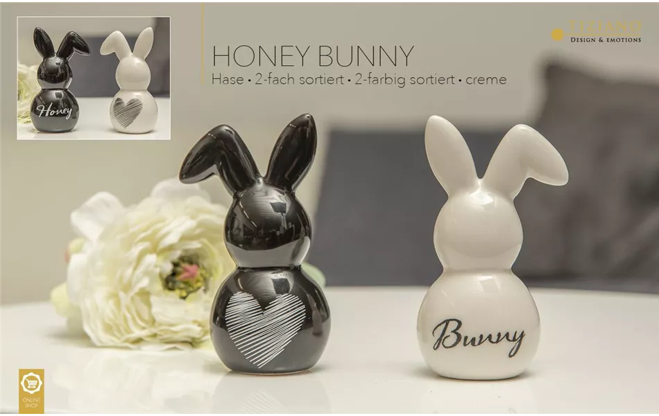 Hase Honey und Bunny mit Herz Decal