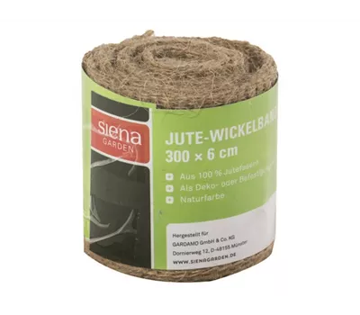 Jute-Wickelband naturfarbig 300 x 6cm