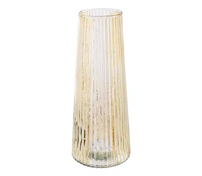 Glas Vase geriffelt ANNA