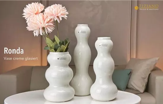 Vase Ronda creme